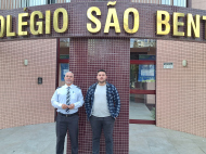 Luiz Henrique Josefino Toldo e Paulo Sérgio Dutra, já chegaram no Colégio São Bento. Foto: Decio Batista