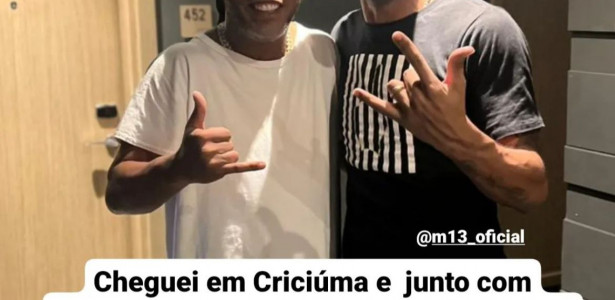 Jogo das Estrelas com R10 em Criciúma será despedida de Maicon